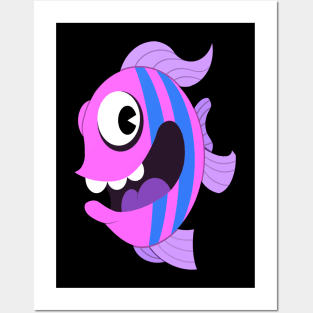 Happy Fish Posters and Art